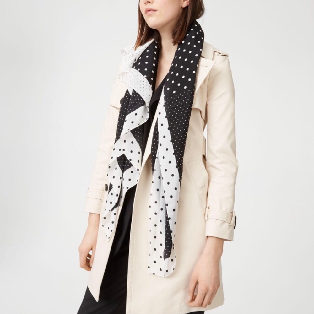 Club Monaco Polka Dot Scarf